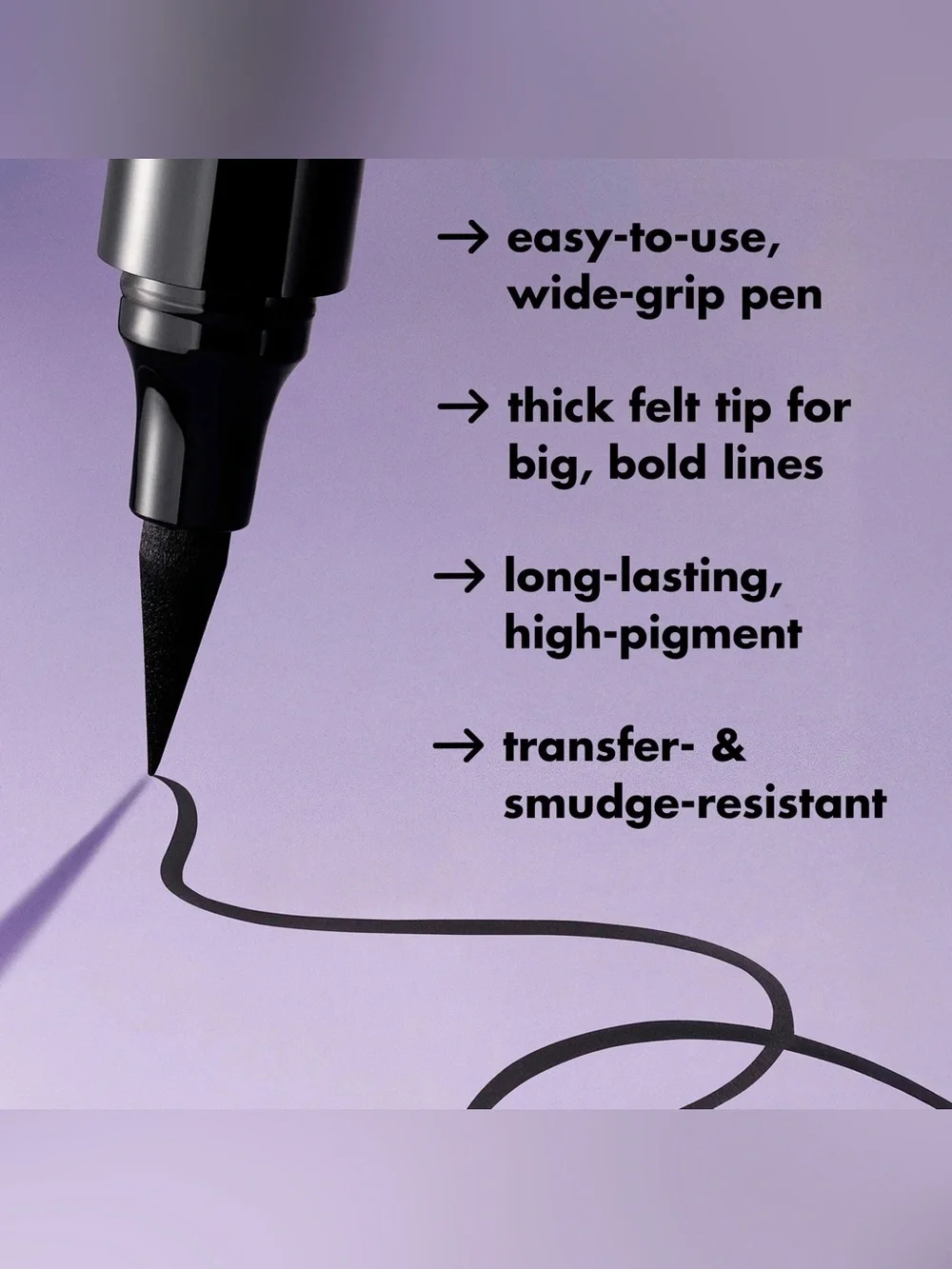 e.l.f. Wide Glide Eyeliner Pen, NEW